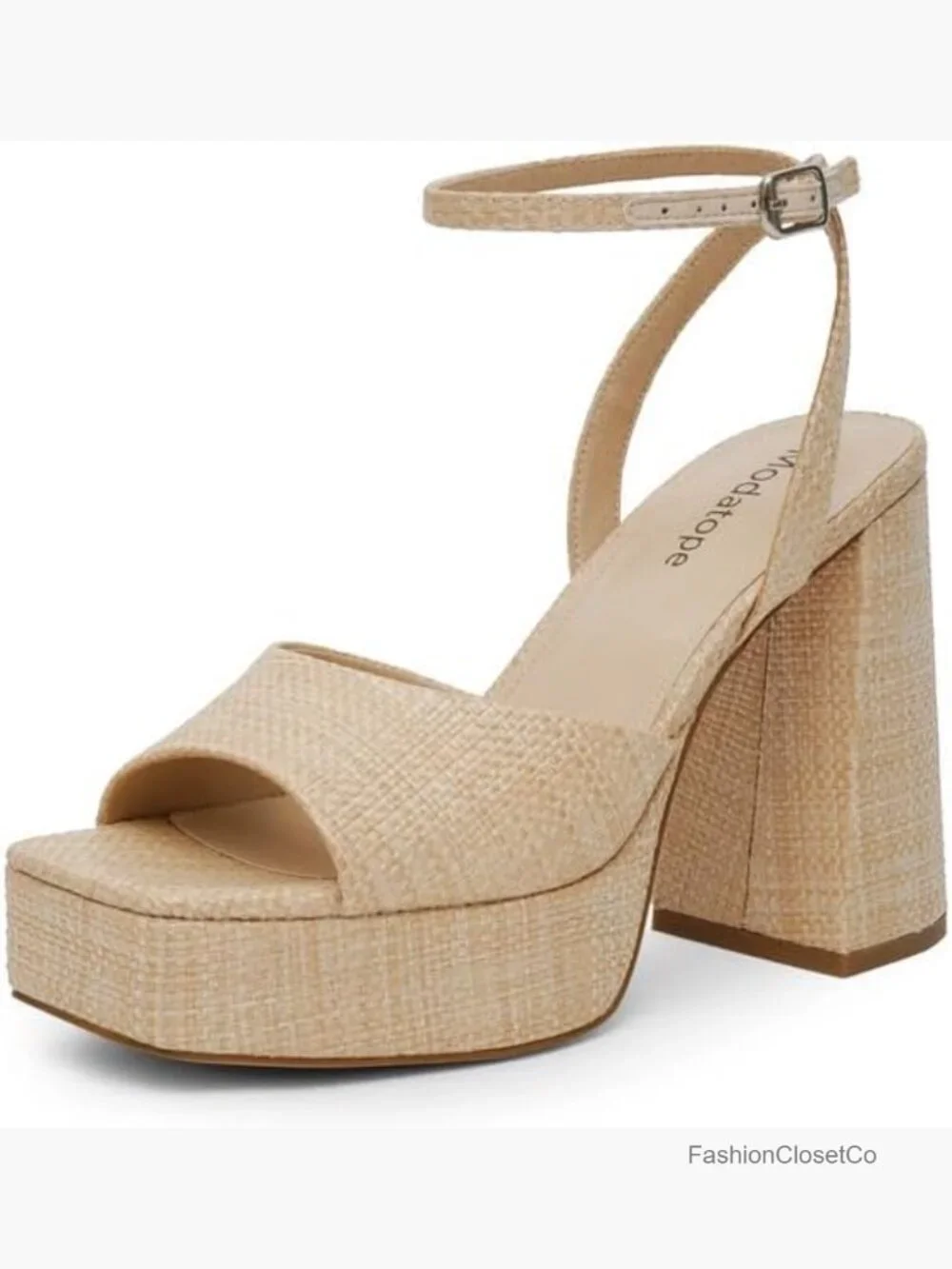 Platform Chunky Heel Sandals Open Toe Ankle Strap Pumps Wedding Party Shoes